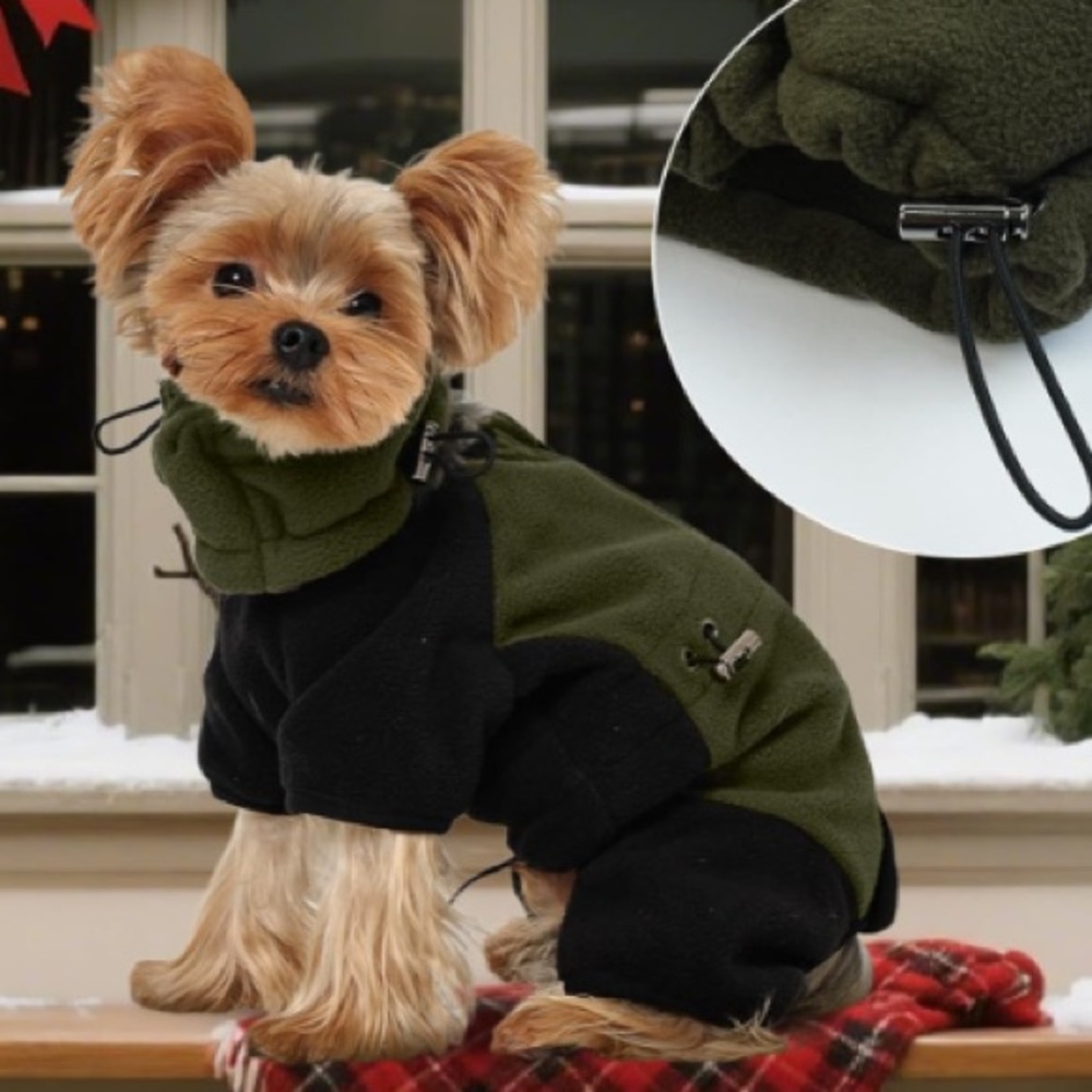 Dog Winter Coat, Warm Fleece Jacket fits medium sized dogs like new - Picture 7 of 7
